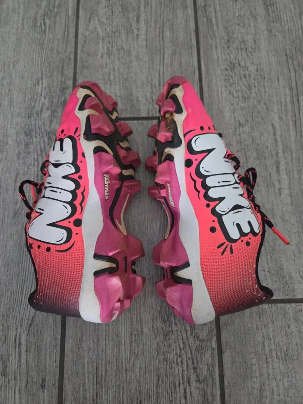 Nike Hyperdiamond 4 Keystone Pink Softball Cleats Youth Size 2Y